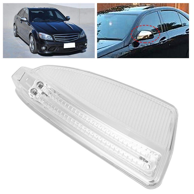Suuonee Side Mirror Turn Signal Light for C-Class C250 C300 C350 C63 (Right 2048200821) Passenger Side Direct Fit Replacement Easy Plug and Play Installation Durable LED Lamp - Image 4
